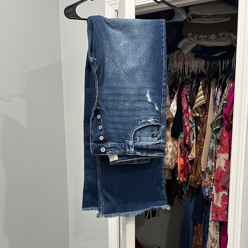 KanCan Dark Blue Straight Leg Jeans